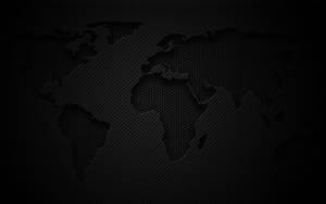 World Map Black Hd Desktop Wallpaper
