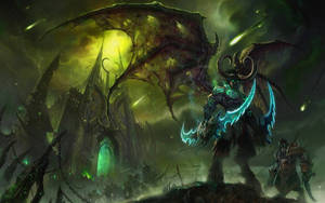 World Of Warcraft Demon Hunter At Black Temple Wallpaper