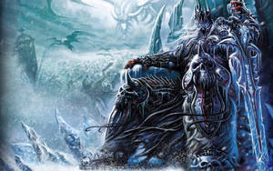 World Of Warcraft Lich King Arthas Icy Throne Wallpaper