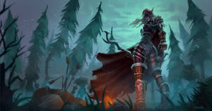 World Of Warcraft Sylvanas Pine Forest Wallpaper