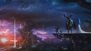 World Of Warcraft Teldrassil View Wallpaper