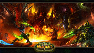 World Of Warcraft The Burning Crusade Fiery Battle Wallpaper