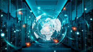 Worldwide Network Data Center Wallpaper