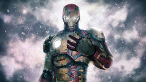 Worn Out Superhero Iron Man Wallpaper