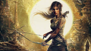 Wounded Lara Croft Tomb Raider Wallpaper