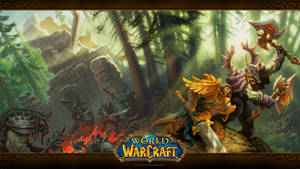 Wow Classic Battle In Forest Wallpaper