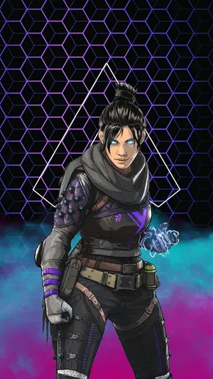 Wraith Offensive Character Apex Legends Phone Wallpaper