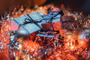 Wrapped Gifts High Resolution Christmas Desktop Wallpaper