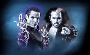 Wrestlers Matt Hardy With Brother Jeff Hardy Digital Art Wallpaper