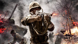 Ww2 Usmc In Battlefield Wallpaper