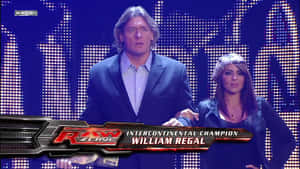 Wwe Legend William Regal Standing Firm In The Ring Wallpaper
