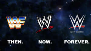 Wwe Logo On Fiery Background Wallpaper