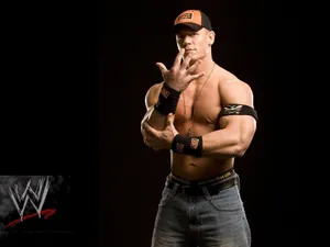 Wwe Logo On Fire Wallpaper