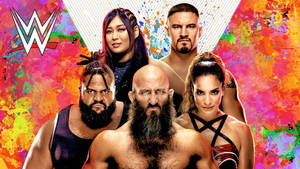 Wwe Nxt Colorful Poster Wallpaper