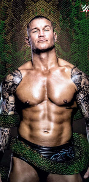 Wwe Wrestler Johnny Wilson In A Snake Skin Wallpaper