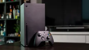 Xbox One X On Table Wallpaper