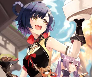 Xiangling Serving Food Wallpaper