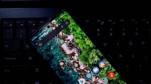 Xiaomi Smartphone In Keyboard Wallpaper