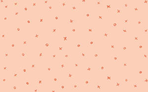 Xo Peach Aesthetic Laptop Wallpaper