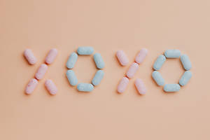Xoxo For Pink Background Wallpaper