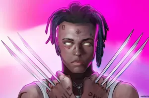 Xxxtentacion Anime Cartoon Wolverine Wallpaper