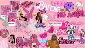 Y2k Barbie In Pink Wallpaper