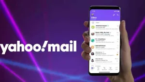 Yahoo Mail Purple Strobe Lights Wallpaper