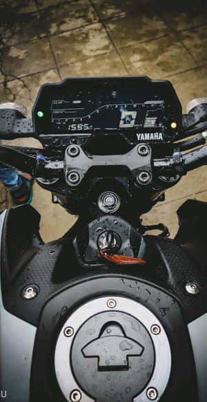 Yamaha Motorcycle Dashboard View Wallpaper