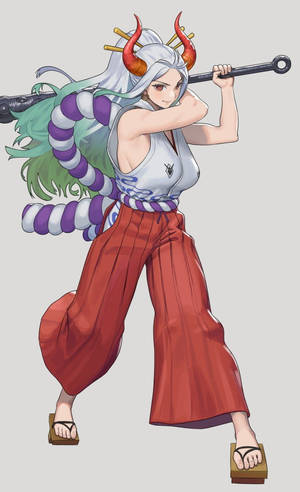 Yamato One Piece Kanabo Mace Wallpaper
