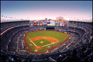 Yankee Stadium Under Pretty Blue Skies Wallpaper
