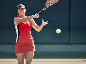 Yaroslava Shvedova Flying Ball Wallpaper