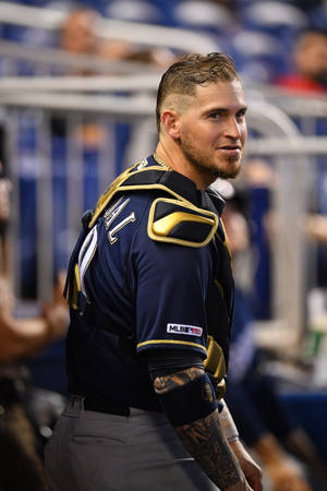 Yasmani Grandal Smiling Wallpaper