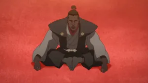 Yasuke In Red Setting Wallpaper