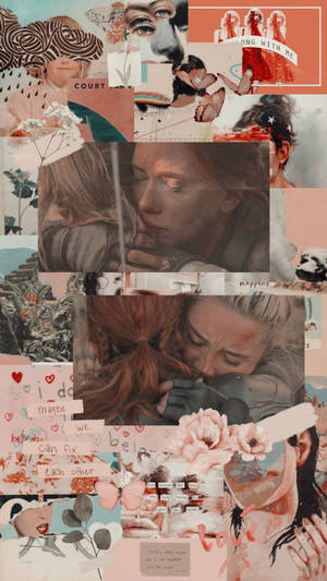 Yelena Belova And Natasha Romanoff Hug Wallpaper