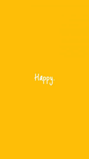 Yellow Aesthetic Phone Happy Wallpaper