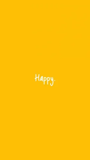 Yellow Aesthetic Phone Happy Wallpaper