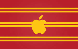 Yellow And Red Apple Logo Wallpaper