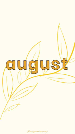 Yellow August Phone Wallpaper