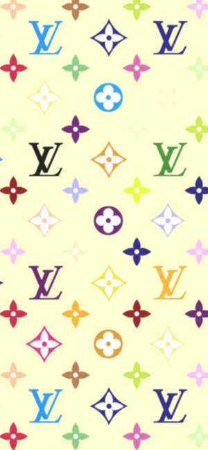 Yellow Background Louis Vuitton Phone Wallpaper