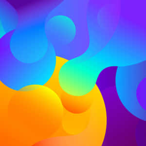 Yellow Blue Melting Ipad Wallpaper