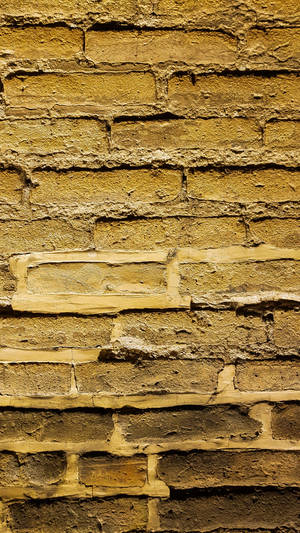 Yellow Brick Wall Wallpaper