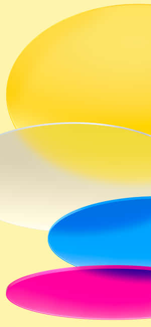 Yellow Circles Ipad Wallpaper