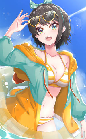 Yellow Ecchi Bikini Wallpaper