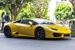 Yellow Ferrari Car Wallpaper