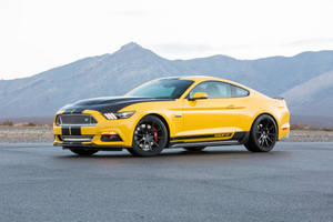 Yellow Ford Mustang Wallpaper