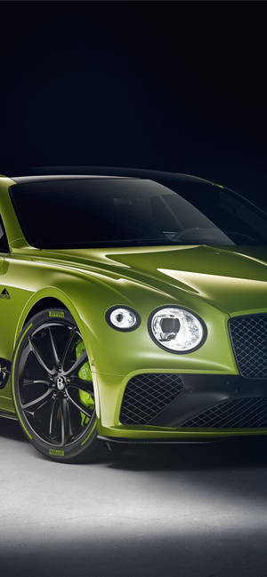 Yellow-green Bentley Ipchone Wallpaper
