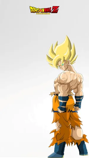 Yellow Hair Saiyan Son Goku Iphone Wallpaper