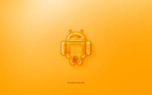 Yellow Jelly Android Logo Desktop Wallpaper