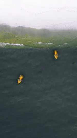 Yellow Jet Skis Wallpaper