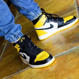 Yellow Jordan Denim Pants Wallpaper